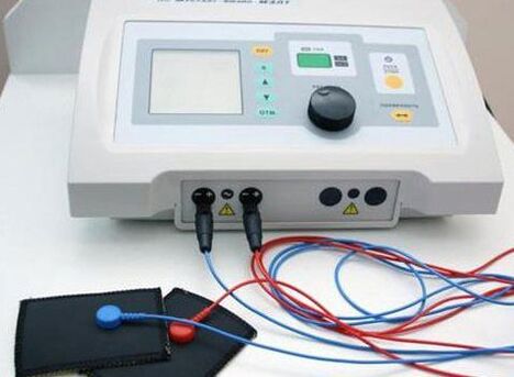Device for electrophoresis - physiotherapeutic procedure for prostatitis